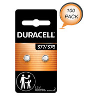 Duracell® Button Cell Battery, 376/377, 1.5 V, 100/Pack
