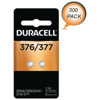Duracell – 376/377 1.5V Silver Oxide Button Battery – long-lasting battery 300 Batteries
