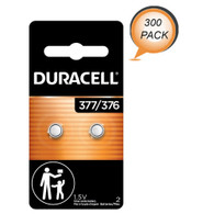 Duracell – 376/377 1.5V Silver Oxide Button Battery – long-lasting battery 300 Batteries