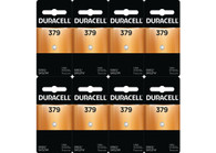 Duracell 379 Silver Oxide Button Cell Battery 8 Batteries