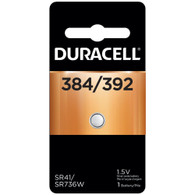 Duracell - 384/392 Silver Oxide Button Battery - long lasting battery - 1 count