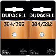 Duracell 384/392 Silver Oxide - 2 pack