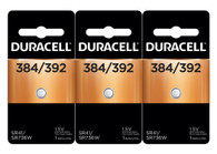 Duracell 384/392 Silver Oxide Button Cell Battery 3pcs