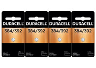 Duracell Silver Oxide 384/392 1.5 volt Electronic/Thermometer/Watch Battery 4 pk