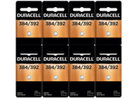 Duracell Battery Silver Oxide Size 384/392 1.5V (Set of 8)