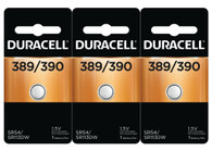3 Duracell Silver Oxide Battery 390/389