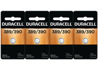 Duracell Silver Oxide 389/390 Button Battery 4 Pack