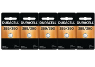 Duracell Silver Oxide 389/390 1.5 volt Electronic/Watch Battery 5pk