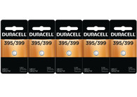 Duracell Silver Oxide Battery, 395/399, 1.5V - 5 ct