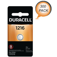 LOT (300) DURACELL 1216 COIN CELL BUTTON BATTERIES 3V LITHIUM EXP 2028