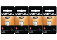 Duracell 1616 Lithium Coin Cell Battery 4 Pack