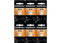6 Duracell 3 Volt 1616 Security Coin Lithium Battery
