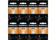 Duracell Lithium 1616 3 volt Medical Battery 8 pk