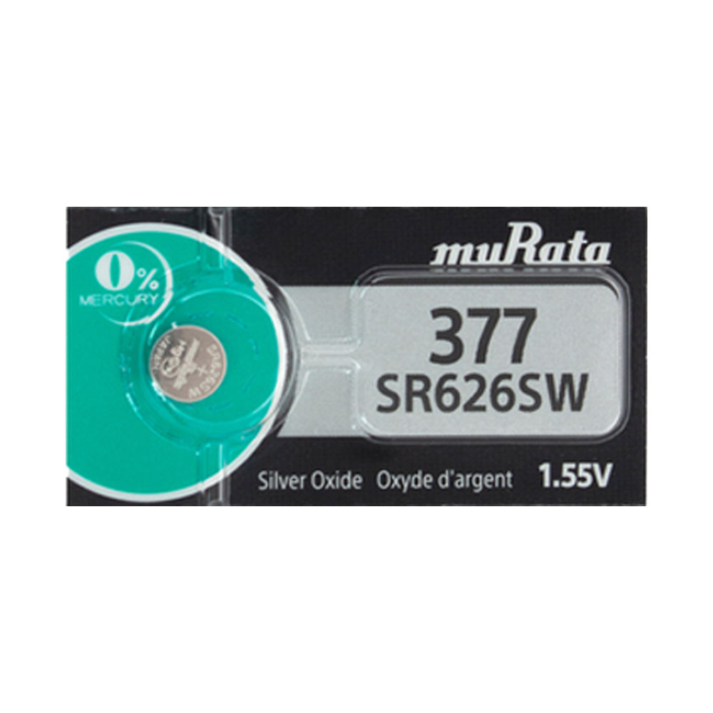 opblijven Graden Celsius Pornografie Murata 377 - SR626SW Silver Oxide Button Battery- Replaces Sony -  TheBatterySupplier.Com