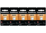 5 Duracell® Duralock Lithium 1620 Coin Battery