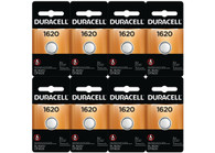 Duracell CR1620 3 Volt Lithium Coin Cell Battery - 8 Pack
