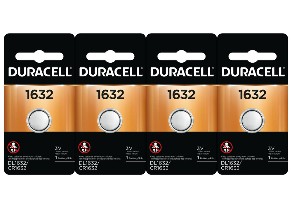 2 x 2 Duracell CR1632 1632 car remote Lithium batteries