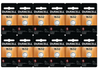 Duracell Lithium Battery 1632, 3V 12 Pack