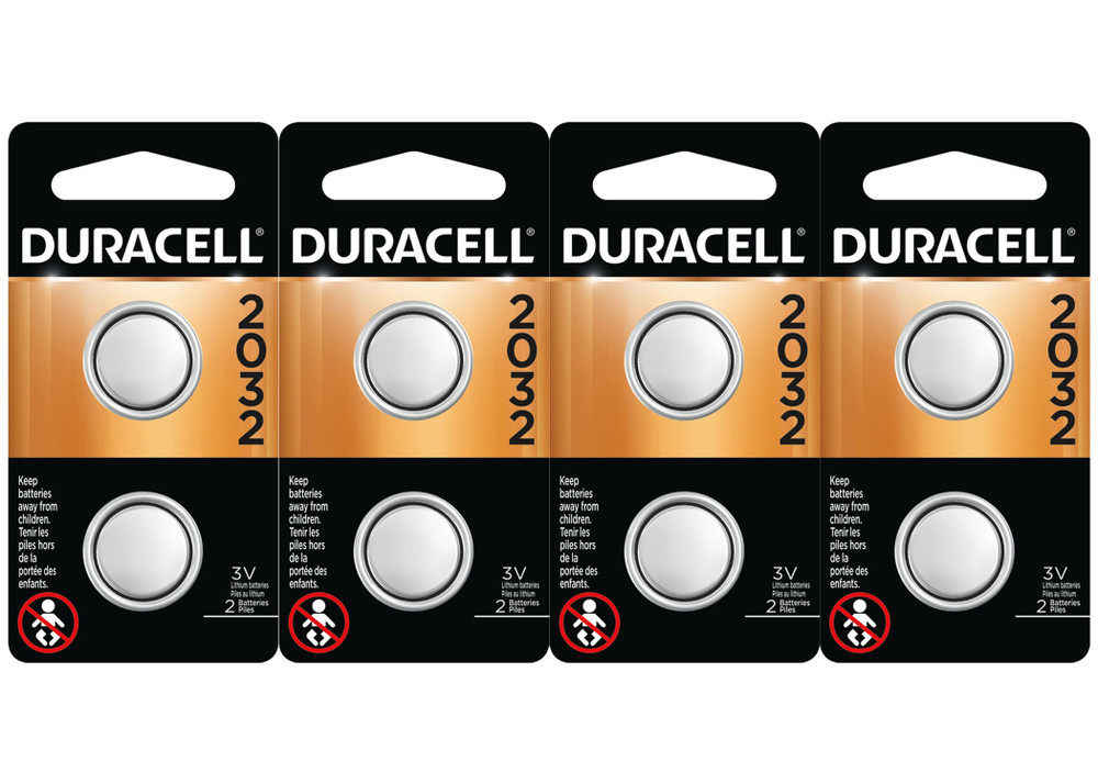 Duracell 2032 Lithium Coin Button Batteries (8 count)