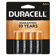 Duracell Coppertop AA Alkaline Batteries AA 4 Pack