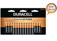 Duracell Coppertop AAA Alkaline Batteries 3000 Wholesale Pack
