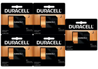 Duracell 7K67-BPK J Type 6V Alkaline Home Medical Battery - 5 Pieces Retail Card