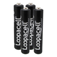 Loopacell Alkaline AAAA Batteries - 4-Pack
