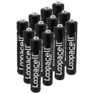 Loopacell AAAA Batteries 1.5V X12