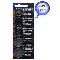 500 pcs Renata CR2032 CR2032 Lithium Coin Cell Battery 3V Wholesale Pack