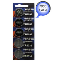 Renata CR2032 Lithium 3V Swiss Made Battery ,1000 Wholesale Pack