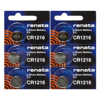 Renata CR1216 1.55V Lithium Watch Battery 6pcs