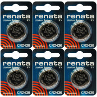 Renata Lithium battery CR2430 3V Tear-strip, 6 pcs