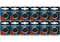 12 x Renata CR2430.CU (CR2430) 3V Lithium Coin Battery Carded. Exp. 7-2026