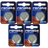 Renata CR2320 3V Lithium Coin Battery - 5 Pack