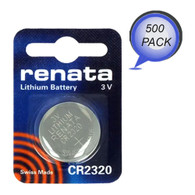 Renata CR2320 Watch Battery 3V Lithium Swiss Made Cell 500 Wholesale Pack