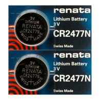 2pcs Renata CR2477N Lithium 3V Coin Cell Battery DL2477N BR2477N FAST USA SHIP