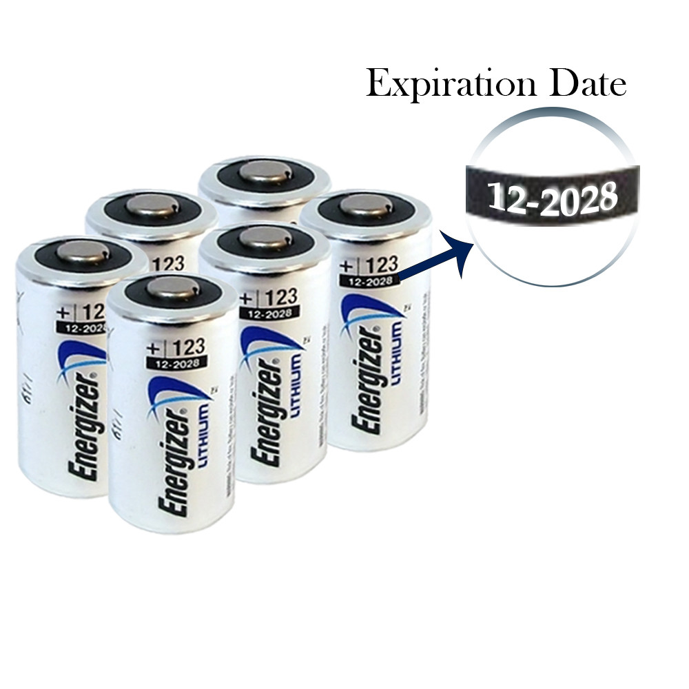 Panasonic CR123 CR123A 3V Lithium Battery ,6 Count (Pack of 1)
