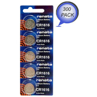 Renata CR1616 Battery – 3V Lithium Coin Cell 300 Pack