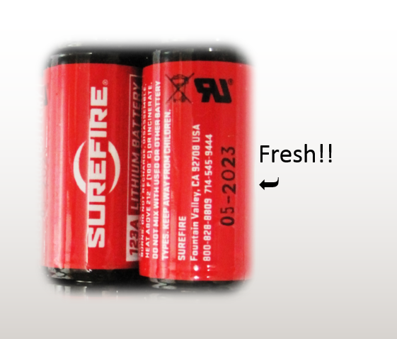 Surefire CR123A Lithium Battery