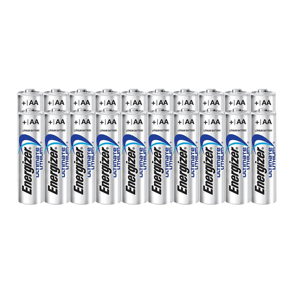 20 Energizer Ultimate Lithium AA Batteries 