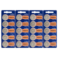 20 CR 2016 Murata Lithium Size 3v Batteries - Replaces Sony 