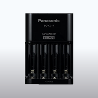 Panasonic BQ-CC17 eneloop Advanced Individual Battery Charger with 4 LED Charge Indicator Lights, Black