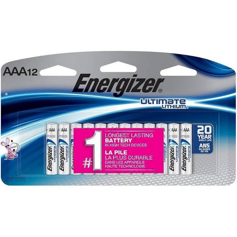 Energizer Ultimate AAA Lithium 12 pk. - TheBatterySupplier.Com