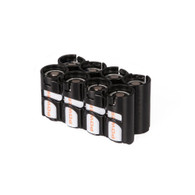 CR123 8 Pack - Battery case - storAcell - Black battery caddy