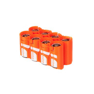 CR123 8 Pack - Battery case - storAcell - Orange battery caddy