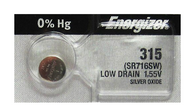 Energizer 315 1.5 Volt #315 Watch/Calculator Battery 1Pk