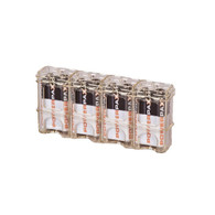 SlimLine 9V storacell battery holder battery case - clear