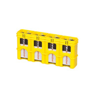 SlimLine 9V storacell battery holder battery case - yellow