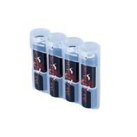 2 pack of 18650 Battery Caddy - Clear