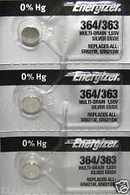 S626S Energizer Silver Oxide 364 Battery 3 pcs.